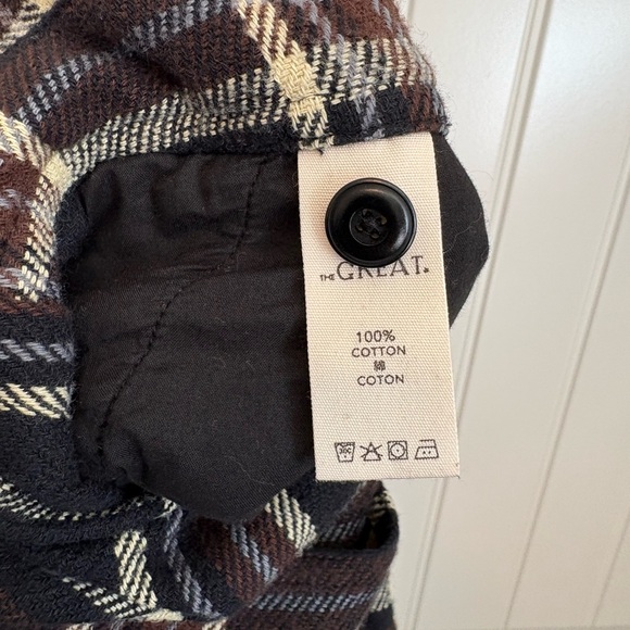 The GREAT. The Easy Overalls in Woodland Plaid size 0 100% cotton - Picture 8 of 8